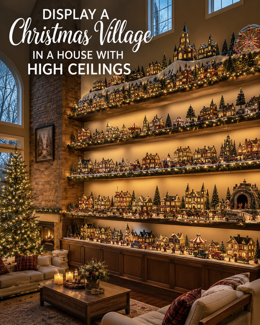 Display a Christmas Village in a House With High Ceilings
