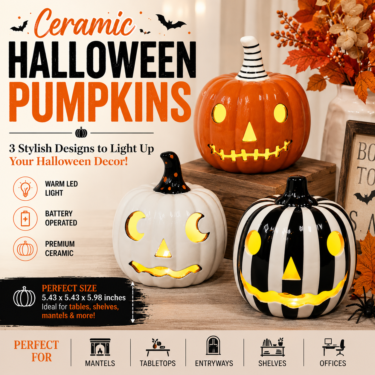 Ceramic Halloween Pumpkin Decorating Ideas 2026 for a Cozy and Spooky Home