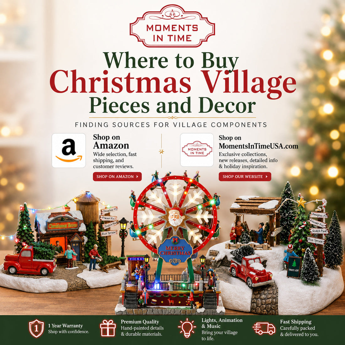 Where to Buy Christmas Village Pieces and Decor: Finding Sources for Village Components