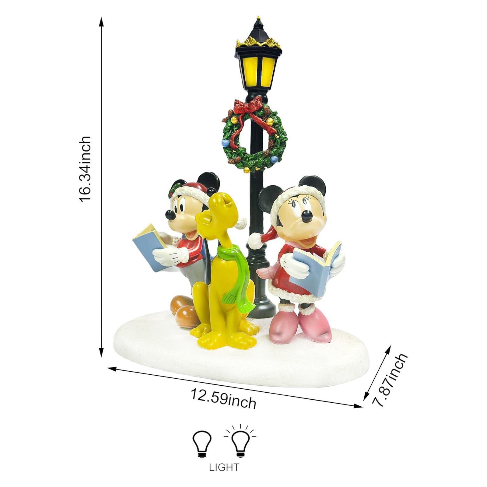 Lighted Disney Hand-Painted Polyresin Tabletop Caroler