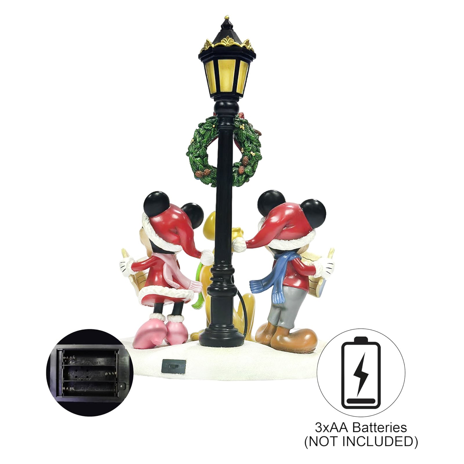 Lighted Disney Hand-Painted Polyresin Tabletop Caroler
