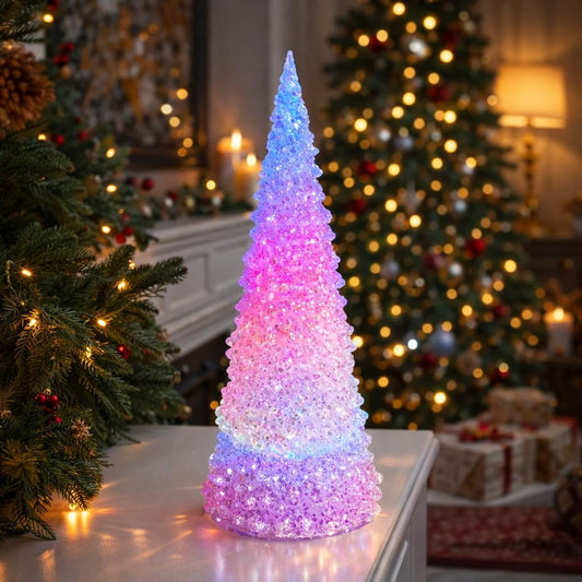 Acrylic LED Color Changing Tree Light-Up Tabletop Decor