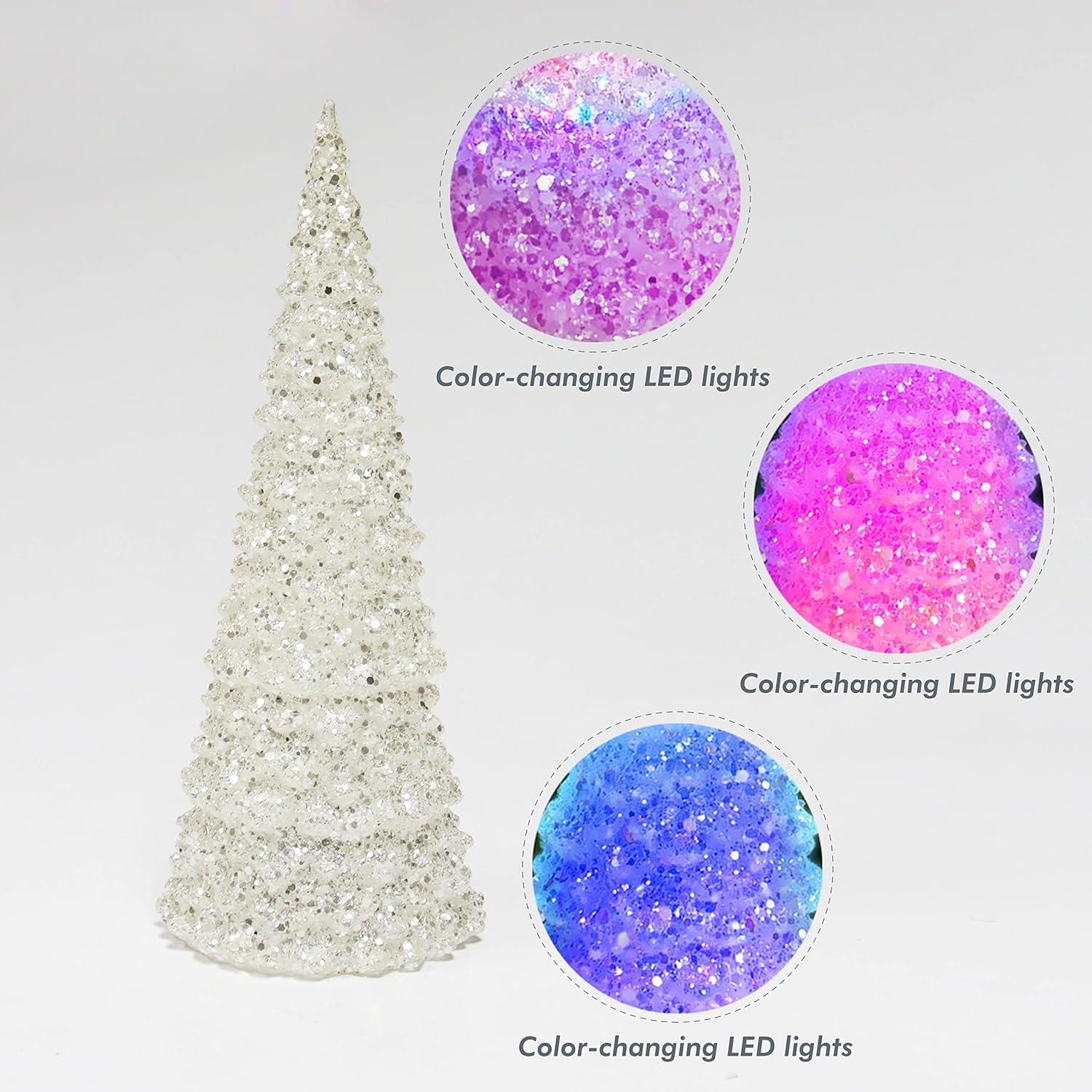 Acrylic LED Color Changing Tree Light-Up Tabletop Decor