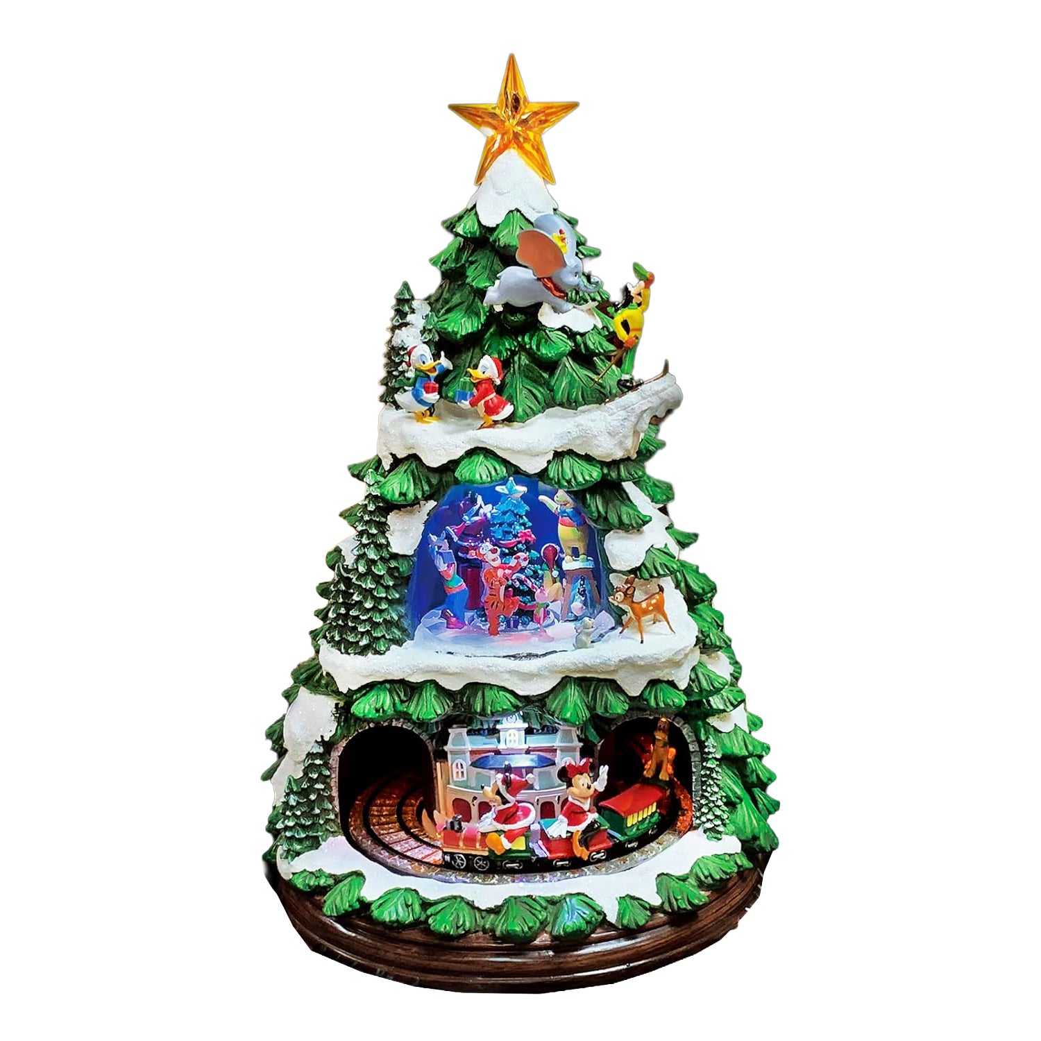 Disney Licensed Animated Christmas Tree 17.8” Tabletop Holiday Decor