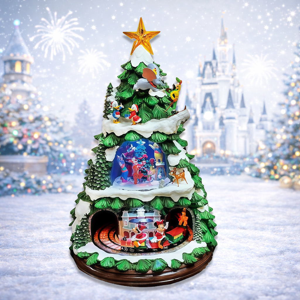 Disney Licensed Animated Christmas Tree 17.8” Tabletop Holiday Decor