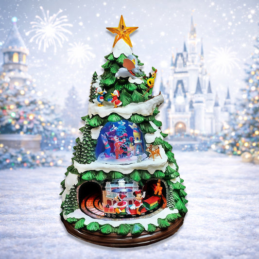 Disney Licensed Animated Christmas Tree 17.8” Tabletop Holiday Decor