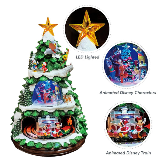 Disney Licensed Animated Christmas Tree 17.8” Tabletop Holiday Decor