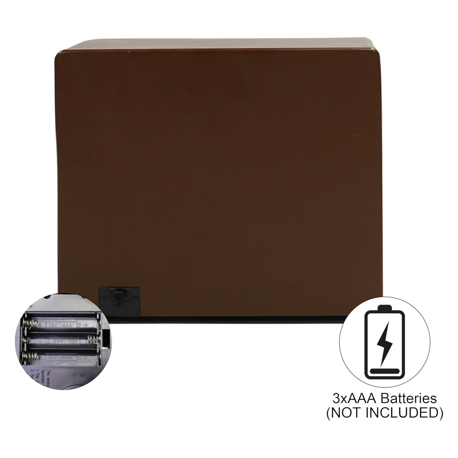 Animated Retro Radio with Snowy Mountain Scene (Moving Train) - LED Lights, 8 Classic 5.5