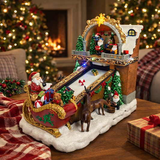 Animated Santa’s Toy Shop Conveyor Belt