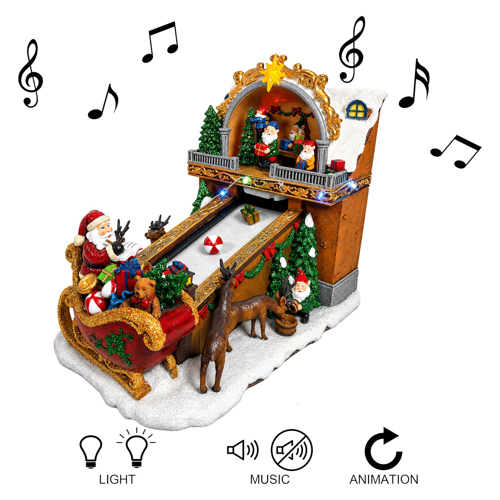 Animated Santa’s Toy Shop Conveyor Belt