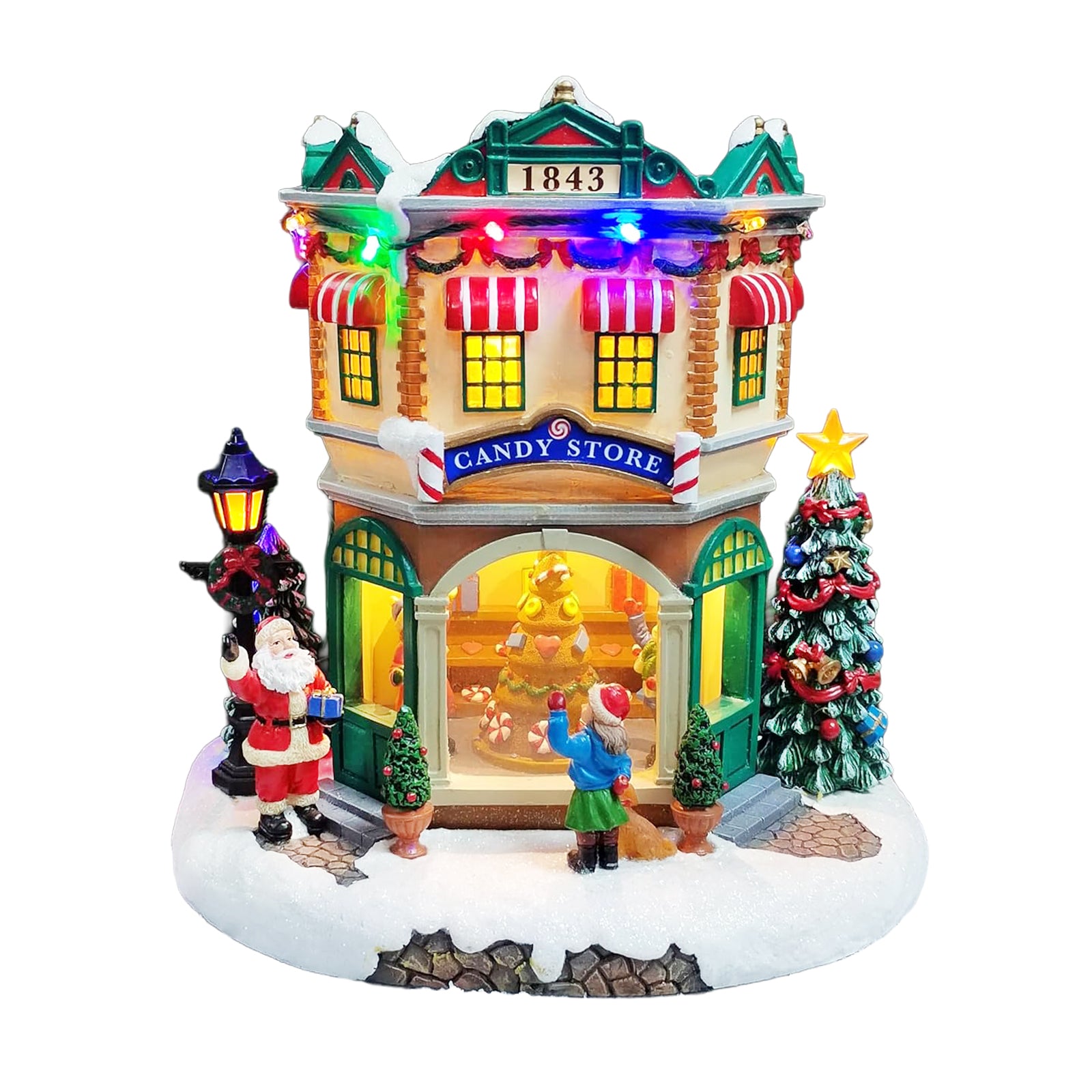 Musical Candy Store 10.3” Light Up Christmas Village