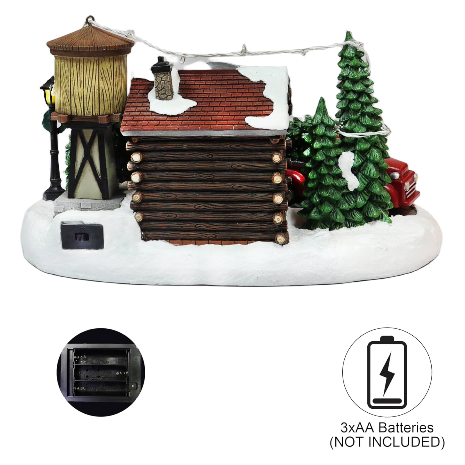 Christmas Tree Christmas Village Tree Lot Scene 6.7”H
