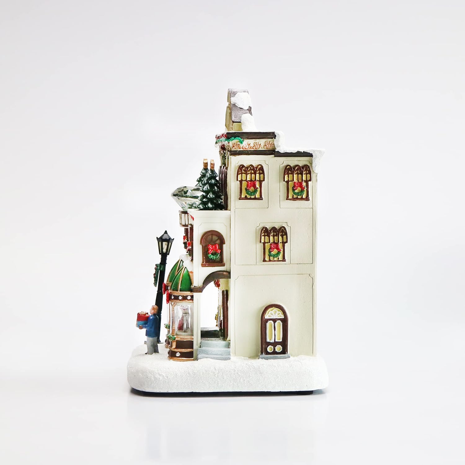 Fine Jewelry Shop Lighted Christmas Village Building with LED Lights 11”H