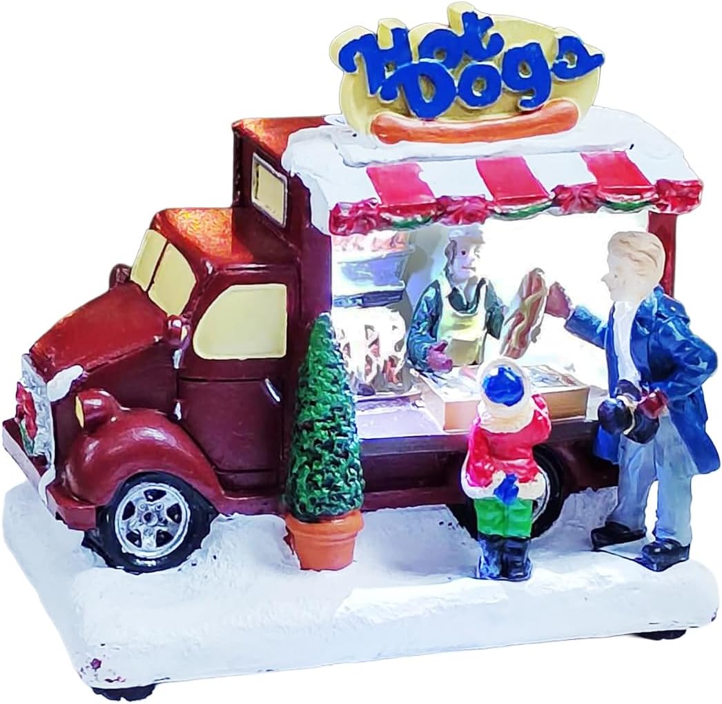 Cakes and Coffee Food Truck Lighted Street Vendor