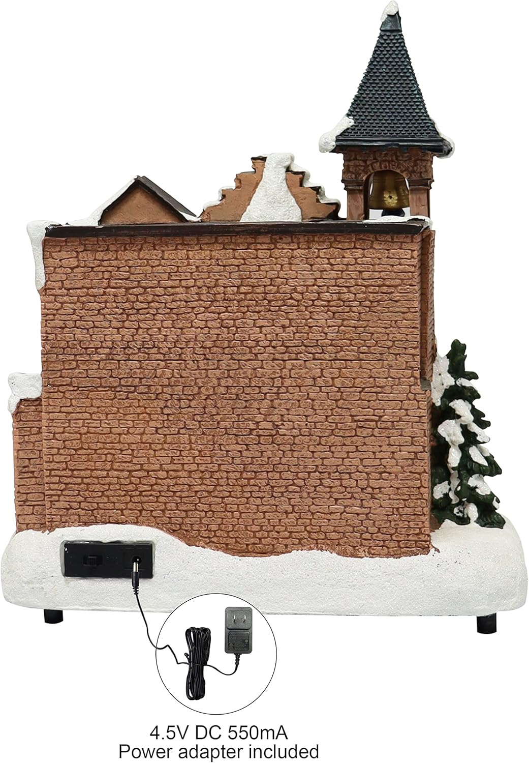 Lighted Fire Station Christmas Village 12” Animated Building with LED Lights