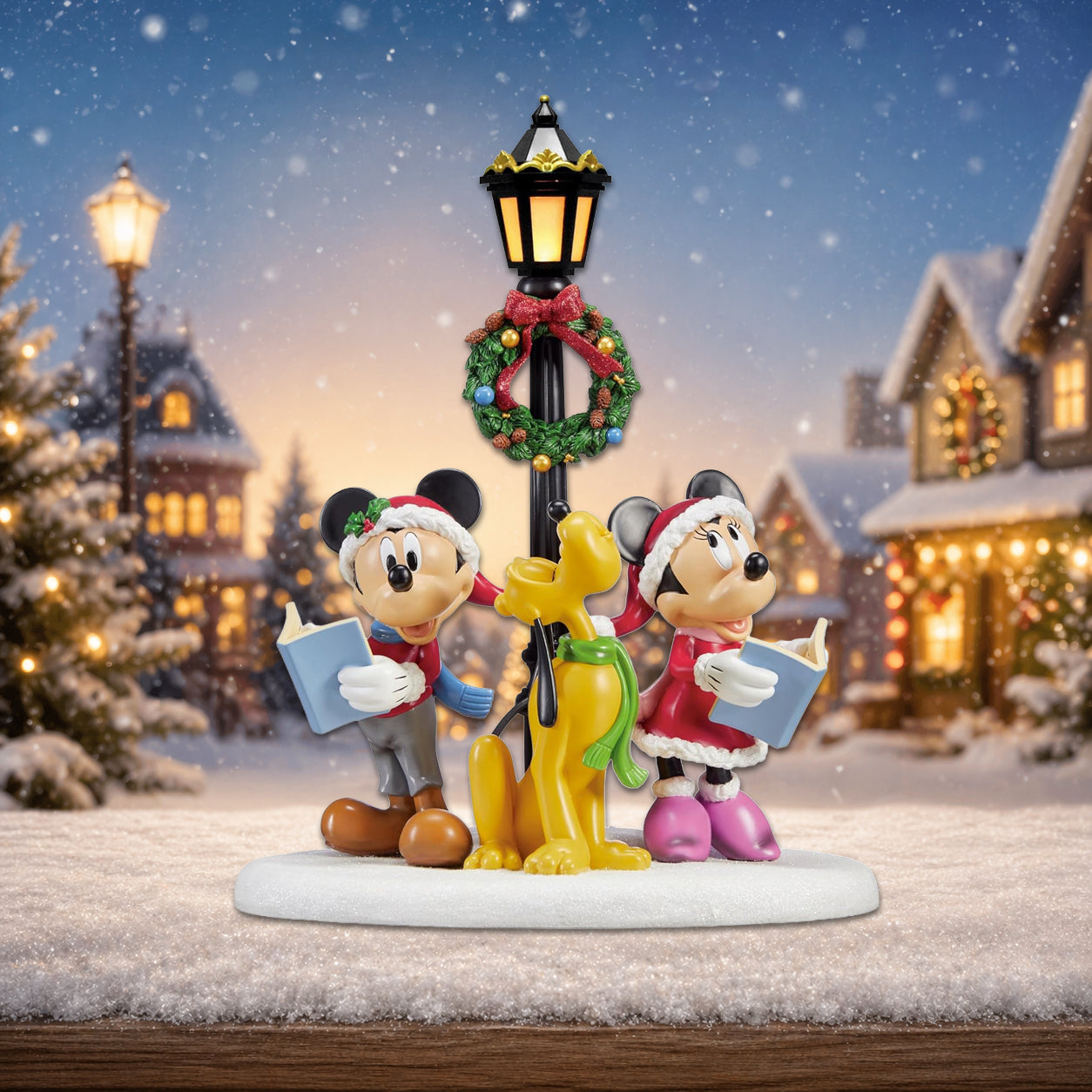 Lighted Disney Hand-Painted Polyresin Tabletop Caroler