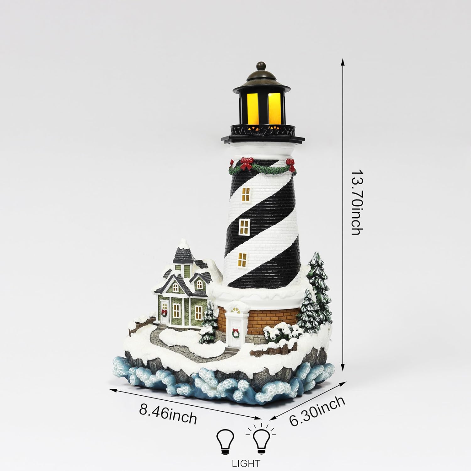 Lighthouse LED Lights, Adapter Included Christmas Village