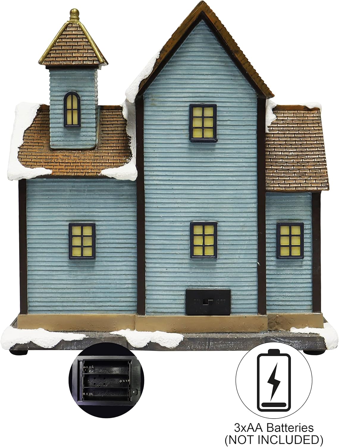 Bed and Breakfast with LED Lights Christmas Village