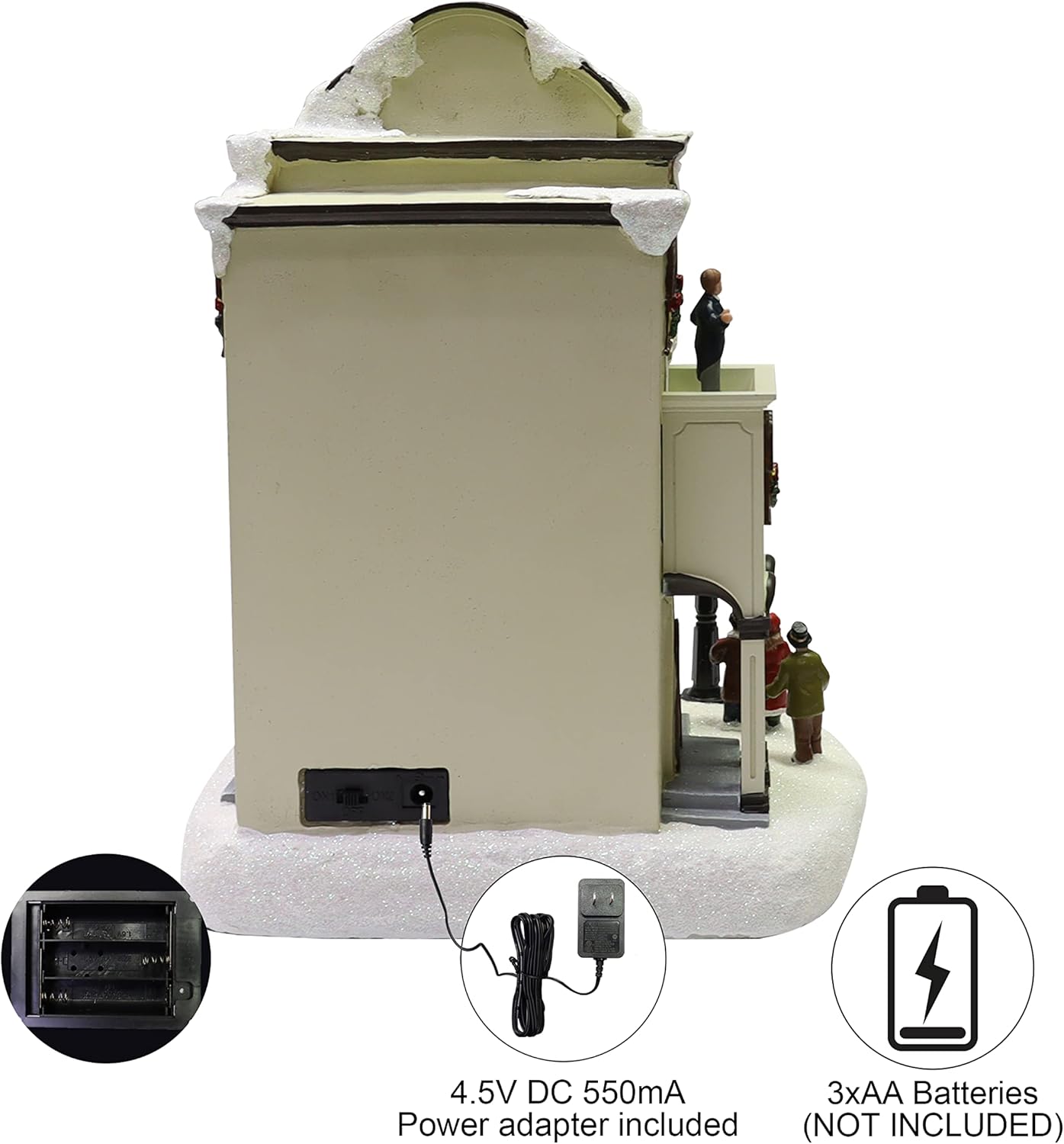 Fine Jewelry Shop Lighted Christmas Village Building with LED Lights 11”H