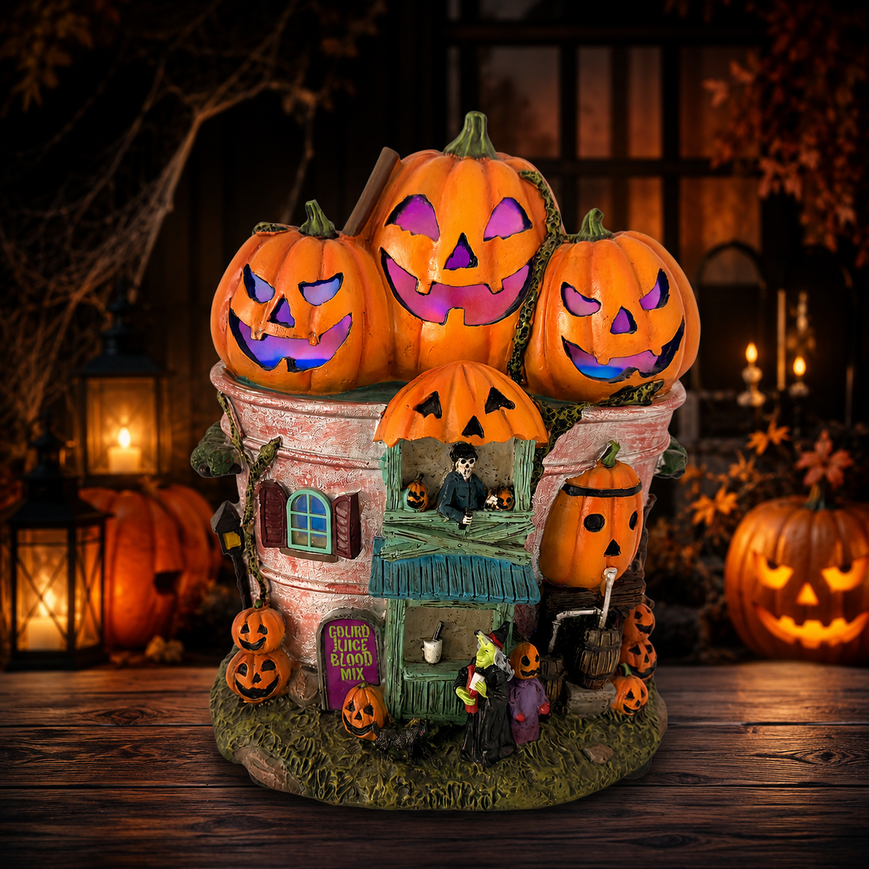 Halloween Juice Shop Haunted House Village Home Decor