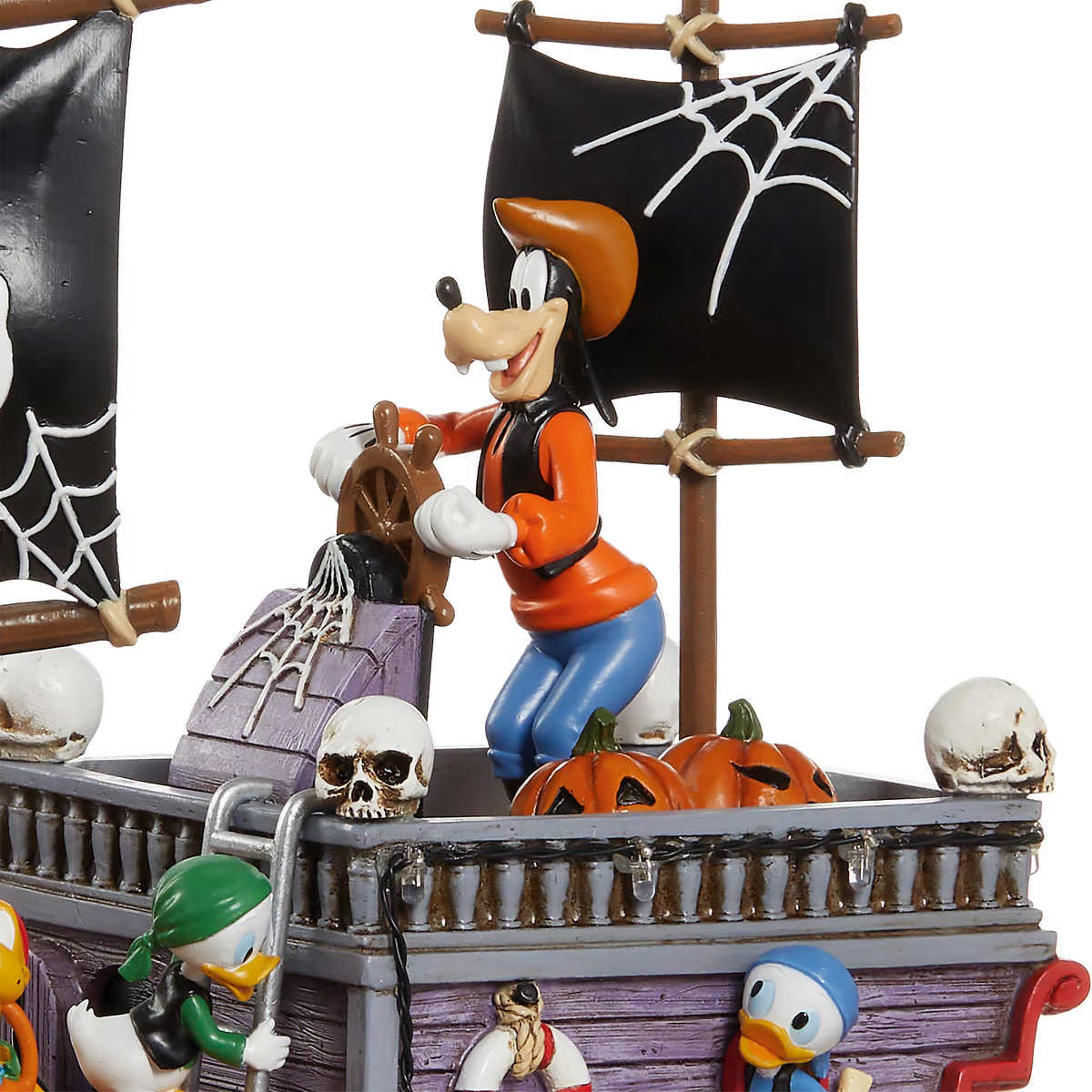 Disney Halloween Animated Pirate Ship Decor with Lights and Music