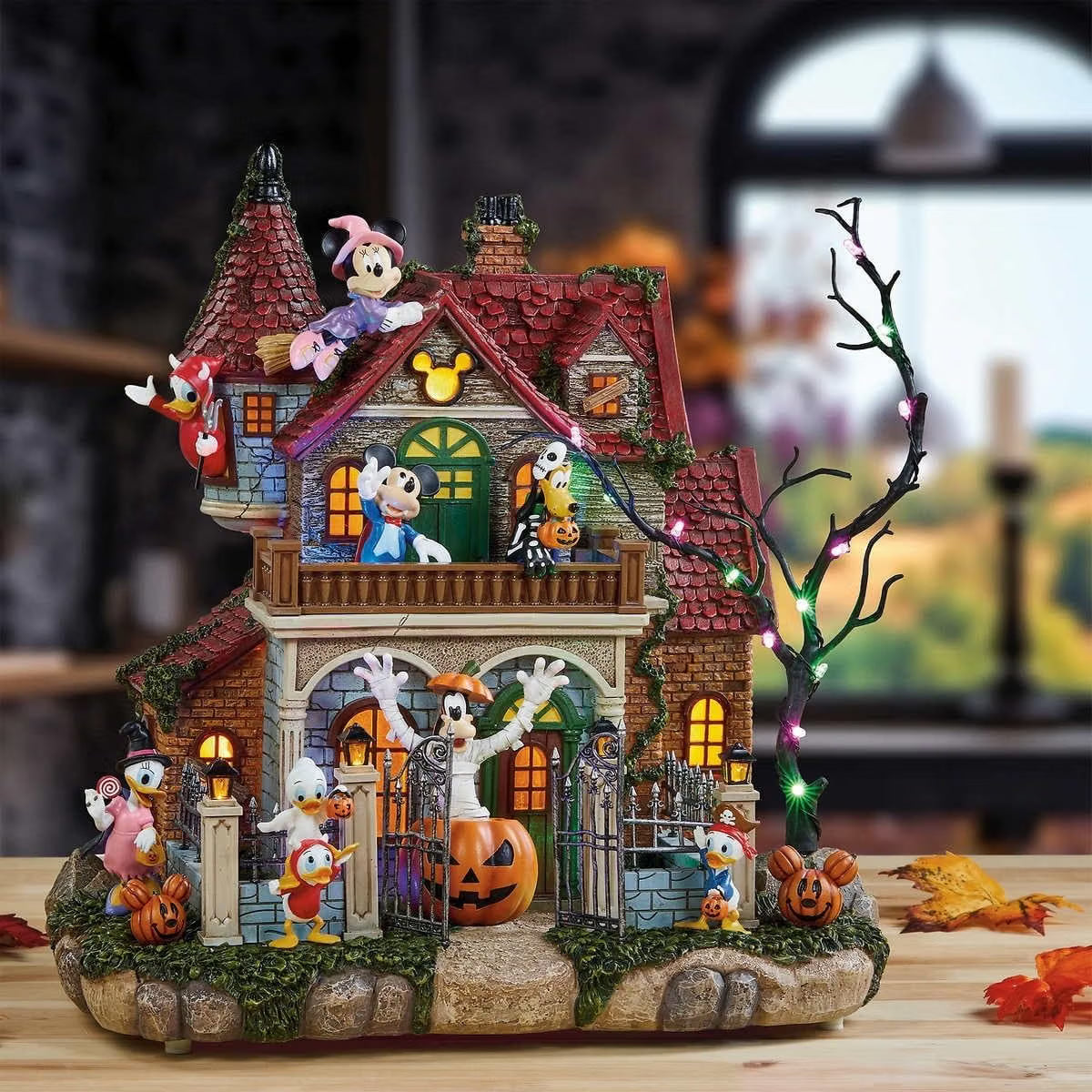 Disney Halloween Party House with Lights and Music, Indoor Decor