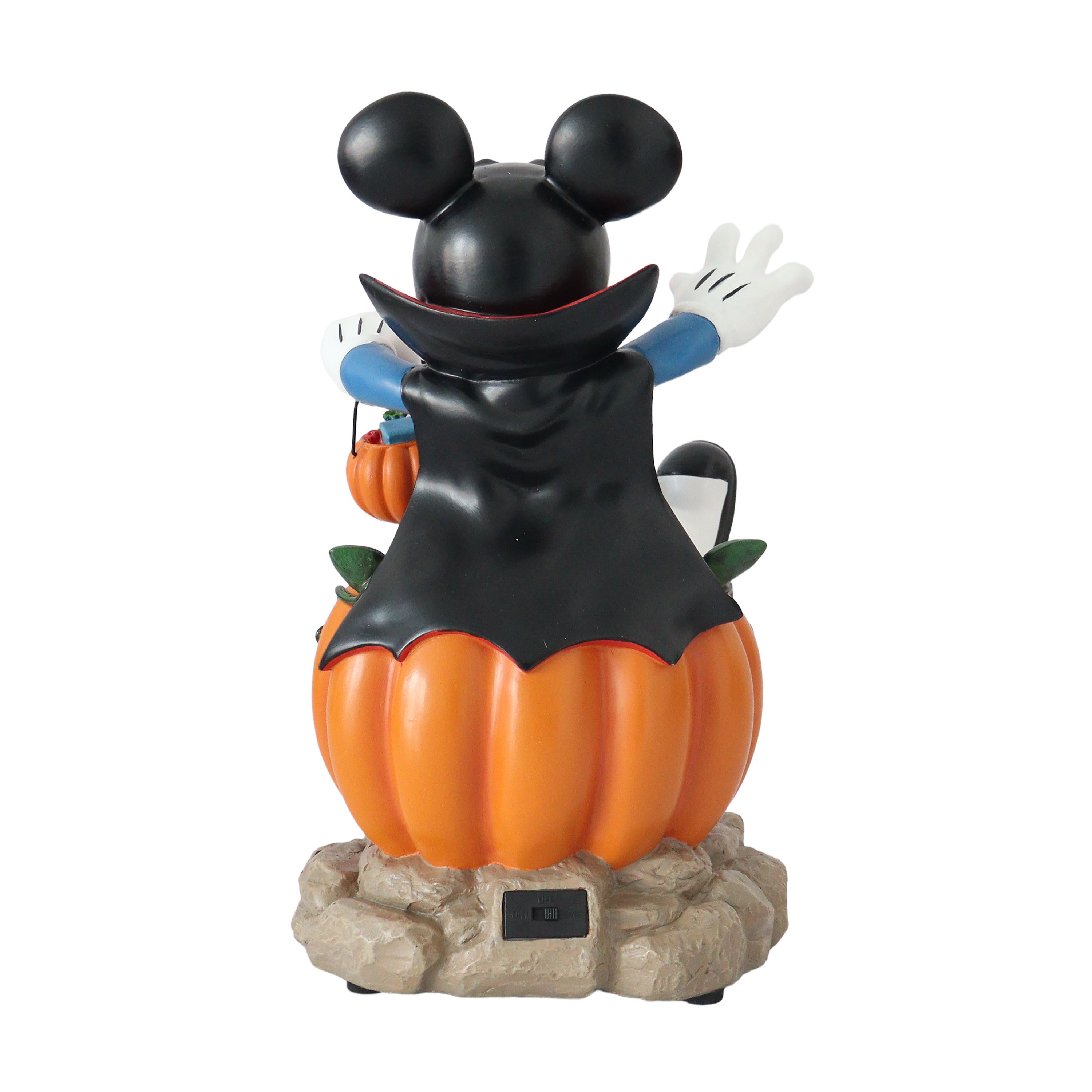 Disney Mickey Vampire Pumpkin Halloween Decor with Candy Bowl