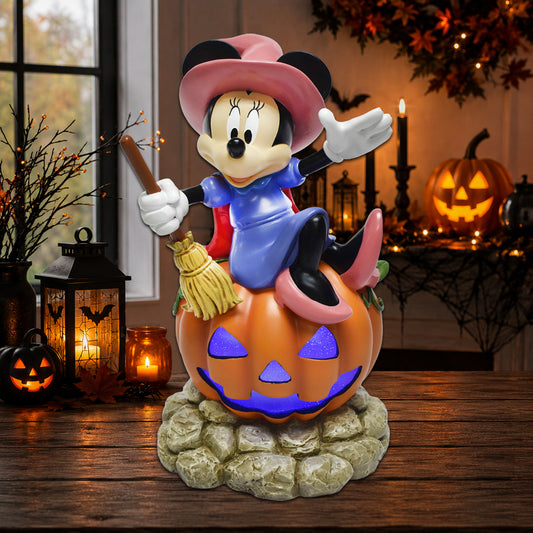 Disney Minnie Mouse Halloween Pumpkin Decoration with LED Lights