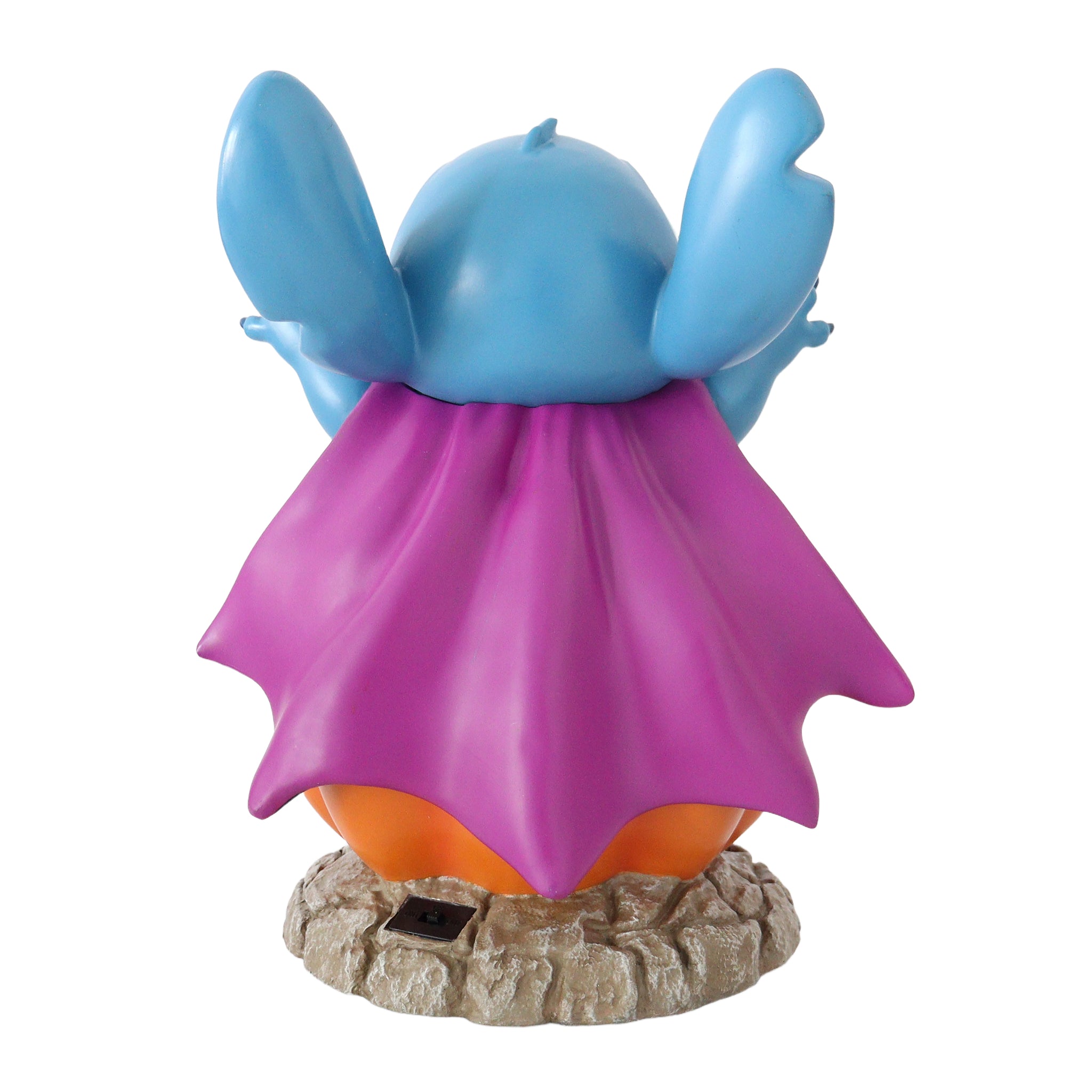 Disney Stitch Vampire Pumpkin Halloween Decor with Purple LED Light and Sound