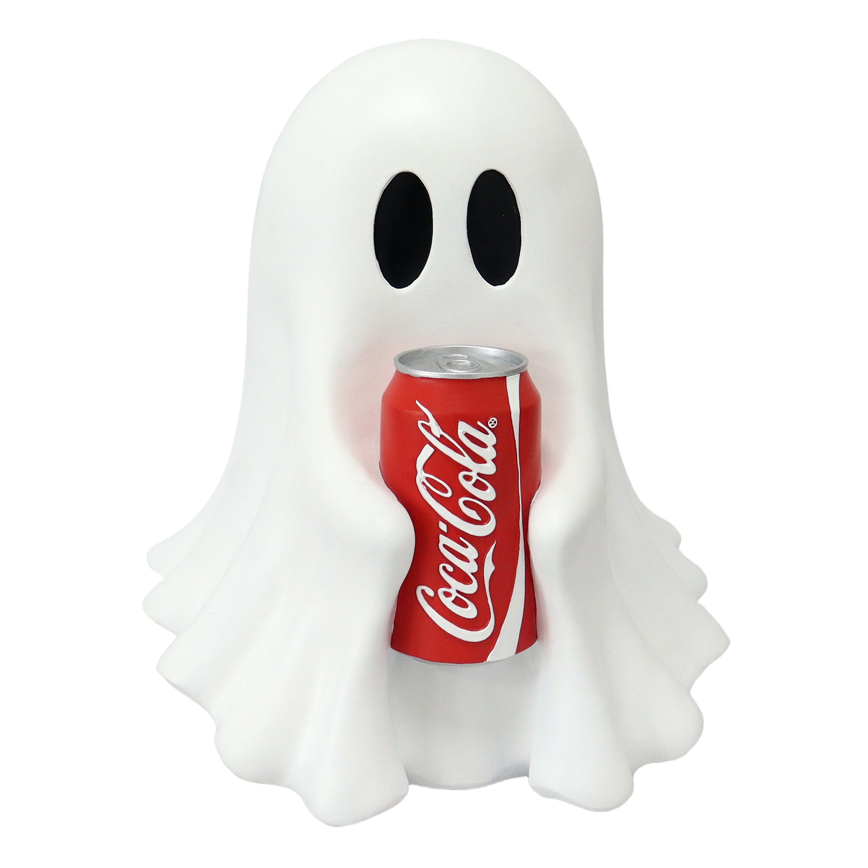 Coca Cola Resin Ghost Statue Holding Soda Can