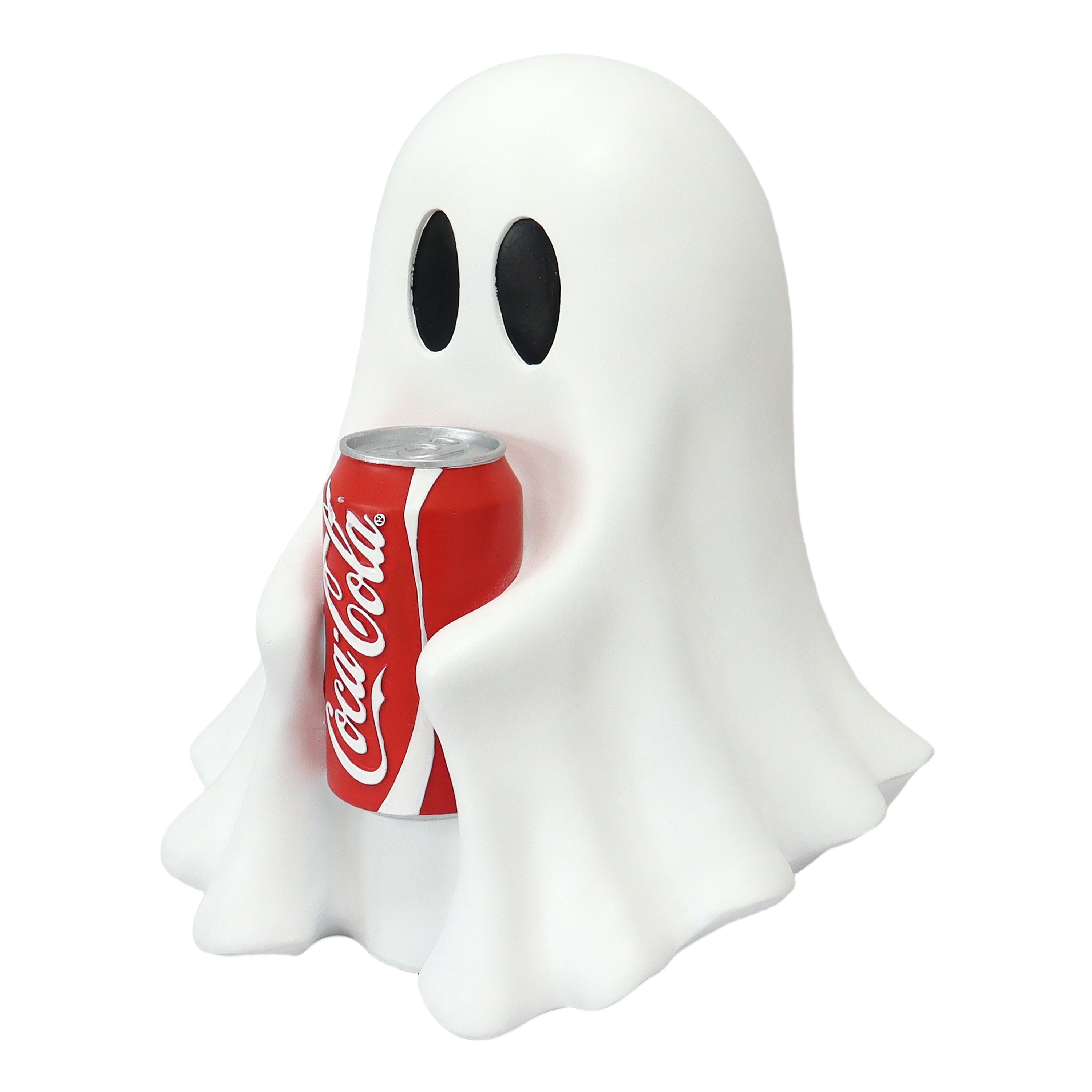Coca Cola Resin Ghost Statue Holding Soda Can