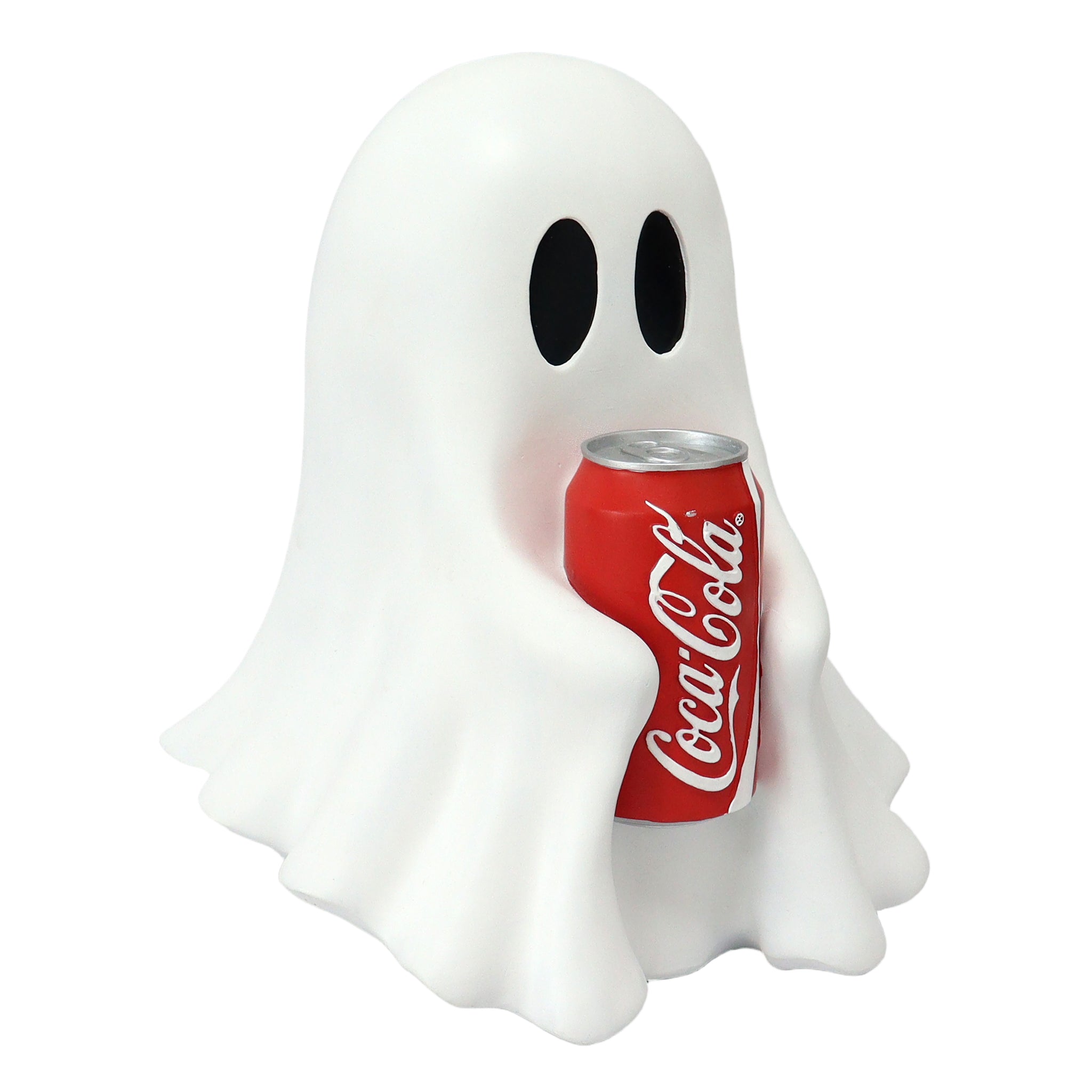 Coca Cola Resin Ghost Statue Holding Soda Can