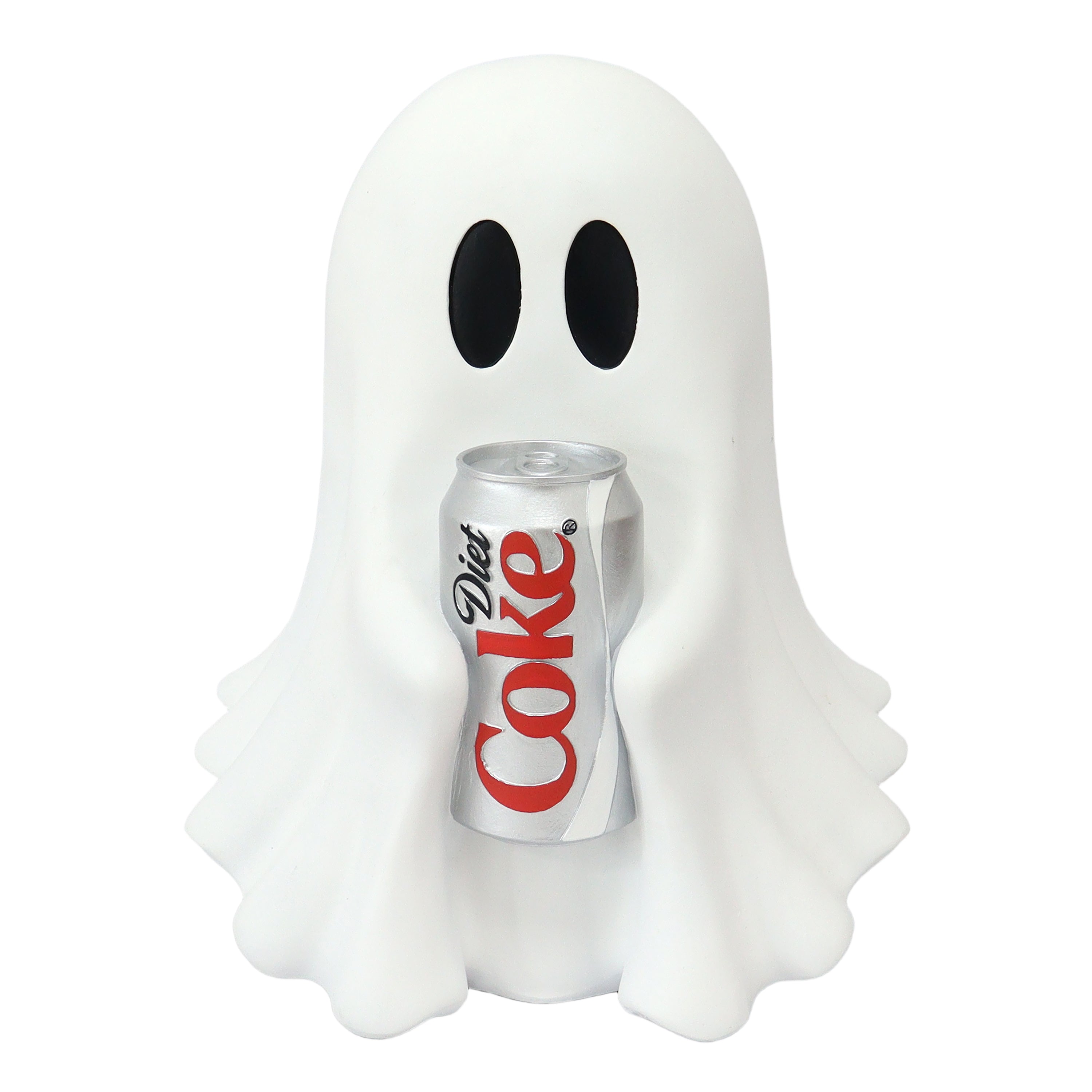 Coca-Cola Resin Ghost Statue Holding Soda Can (Diet Coke) 11.61 Inch Tall