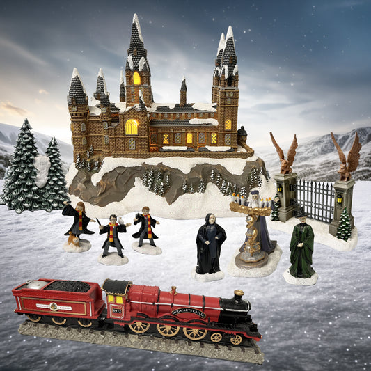 Harry Potter Hogwarts Castle Holiday Village Set 10 Pieces