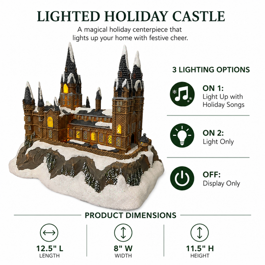 Harry Potter Hogwarts Castle Holiday Village Set 10 Pieces