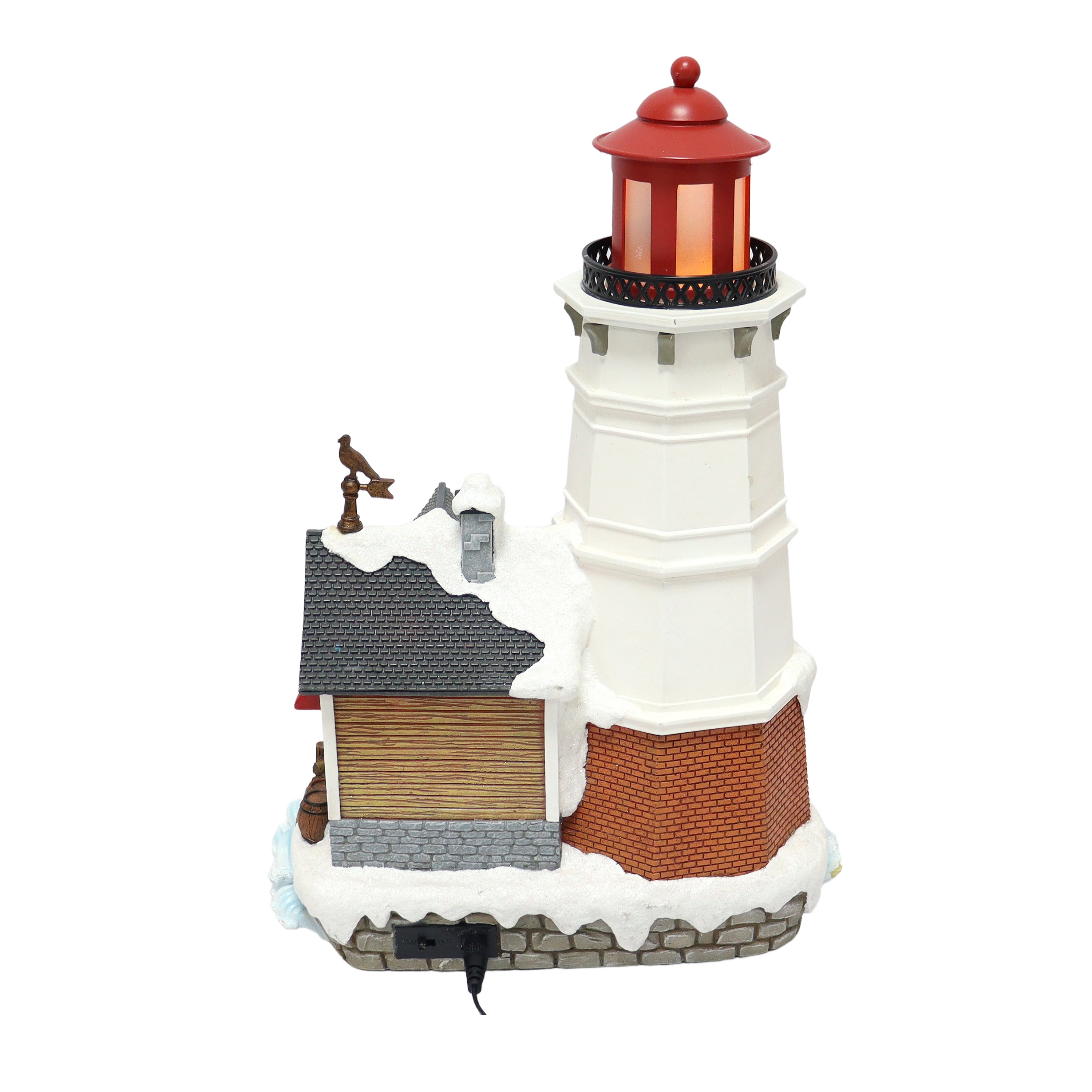 Animated Lighthouse with LED Lights & Music Fishing Store