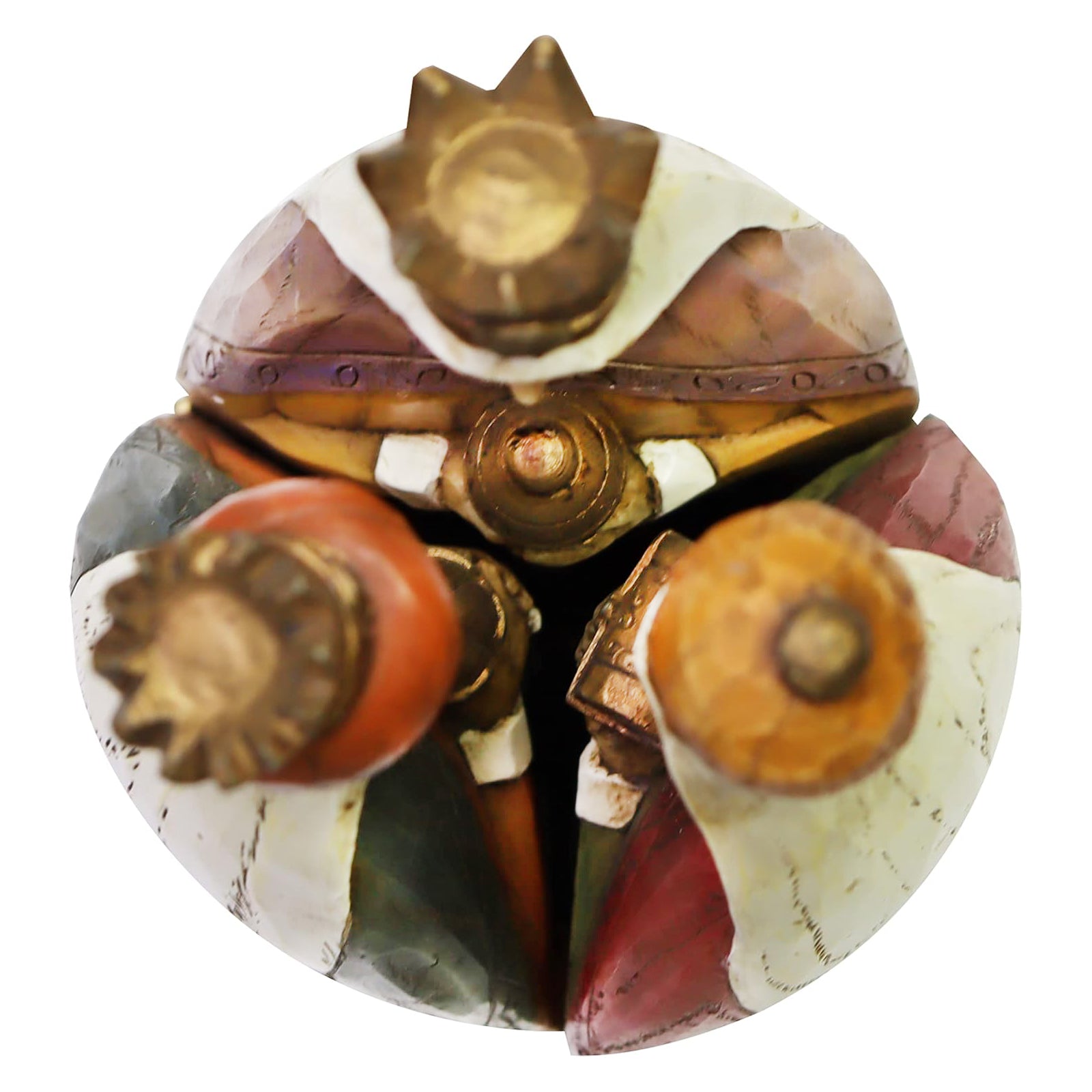 Nativity 3 Kings Three Wise Men Figurines Hand Painted Tri-Fold Holy Family Nativity Scene 11