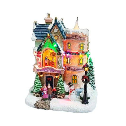 Vintage Custom Candlemaker Christmas Village House