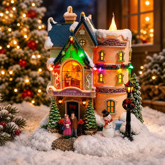Vintage Custom Candlemaker Christmas Village House