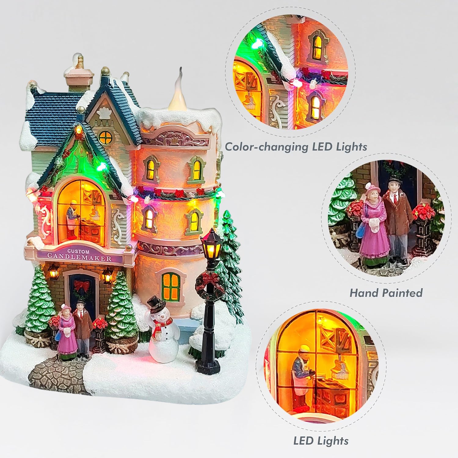Vintage Custom Candlemaker Christmas Village House