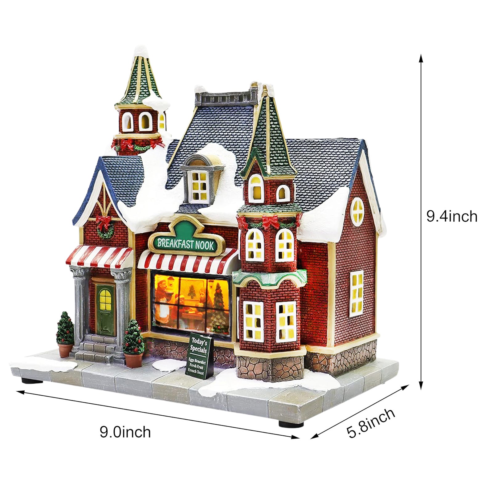 Breakfast Nook Christmas Village Building