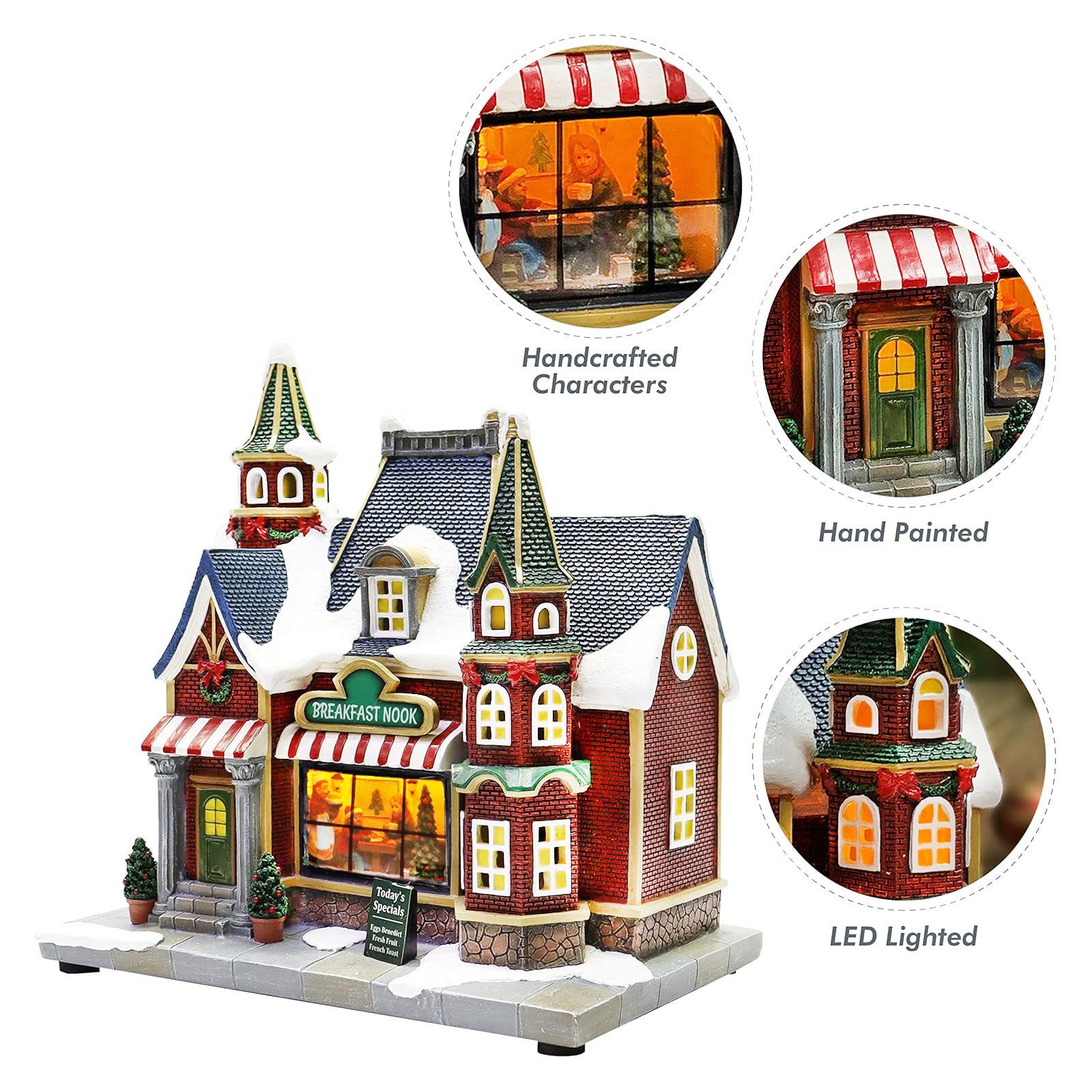 Breakfast Nook Christmas Village Building