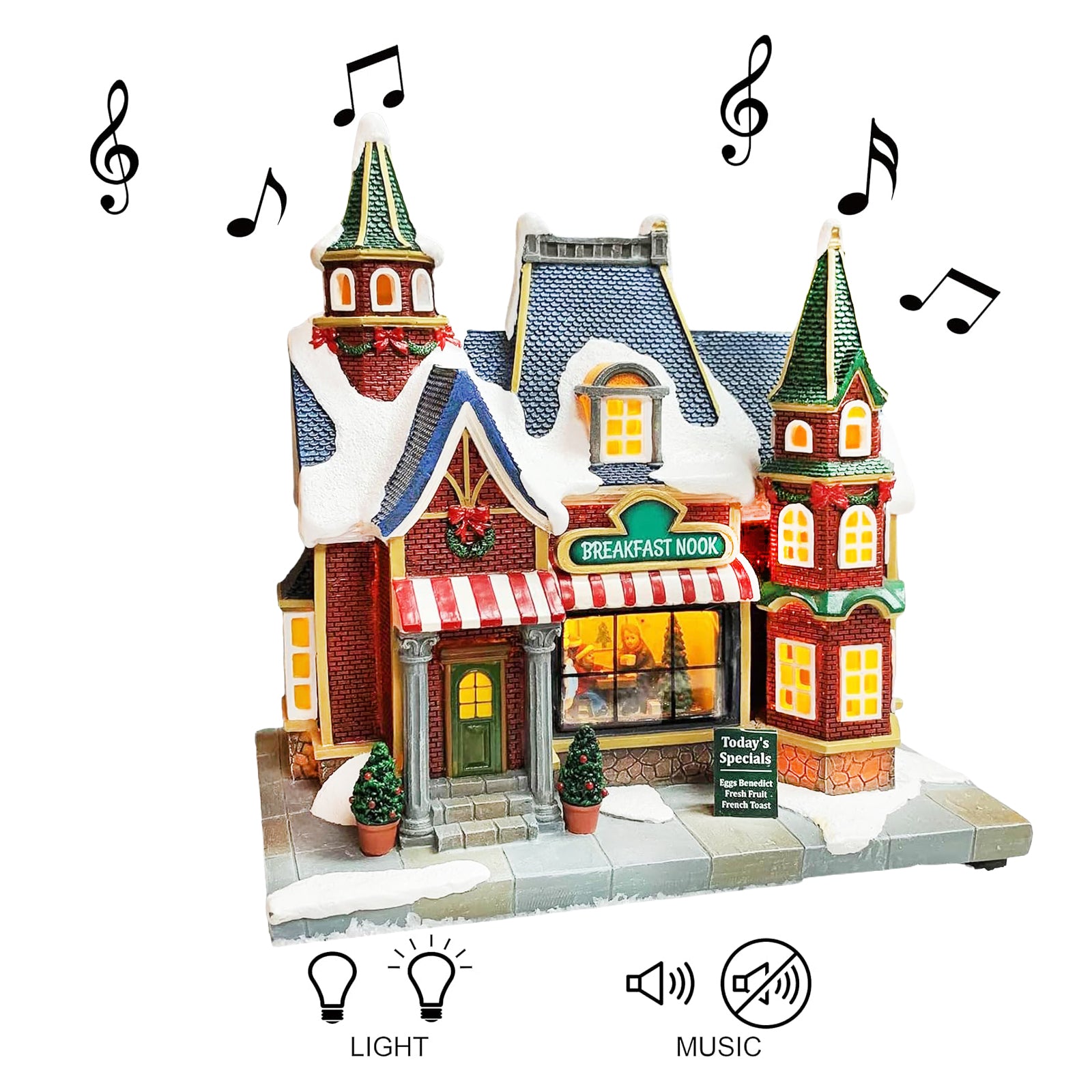 Breakfast Nook Christmas Village Building