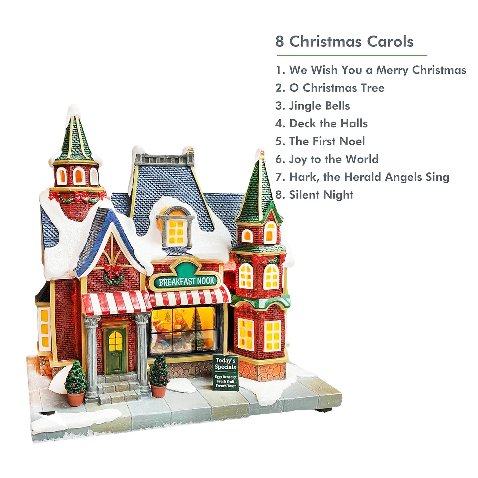 Breakfast Nook Christmas Village Building