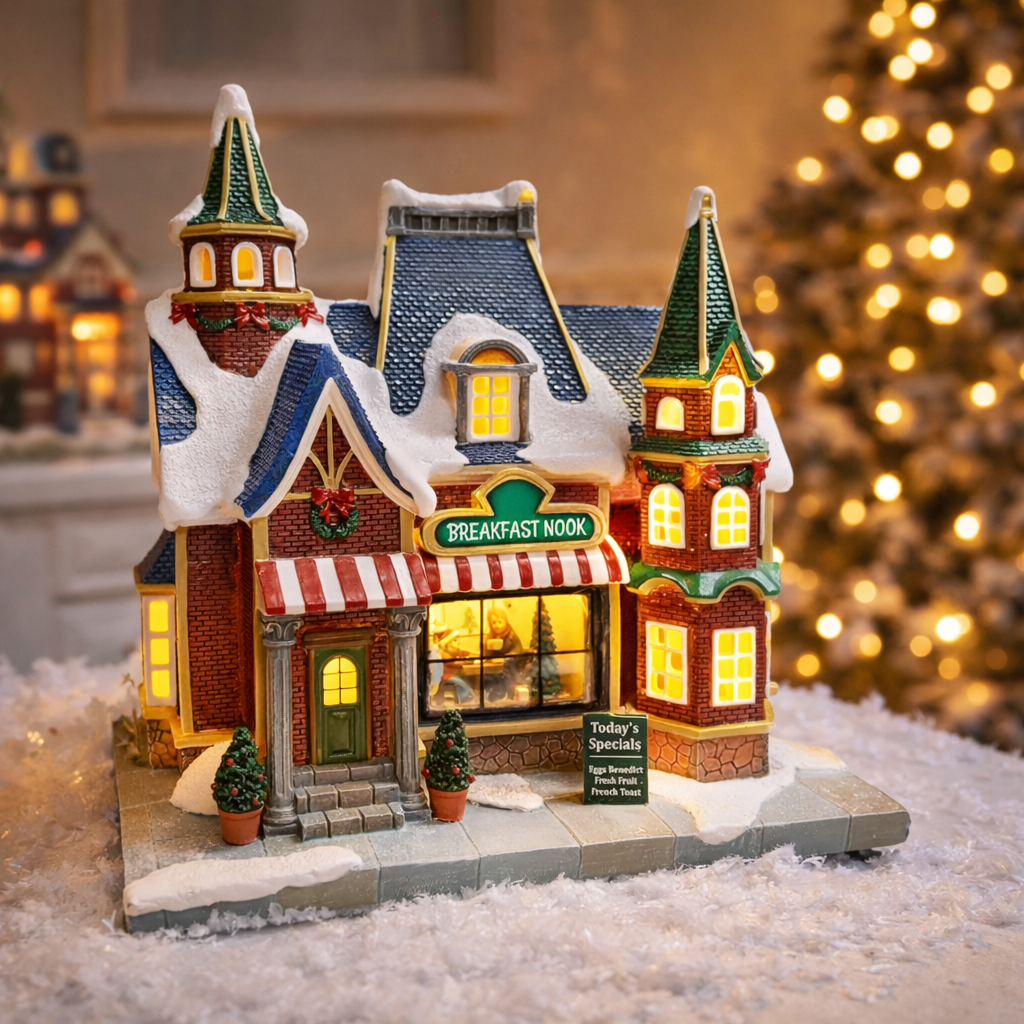 Breakfast Nook Christmas Village Building