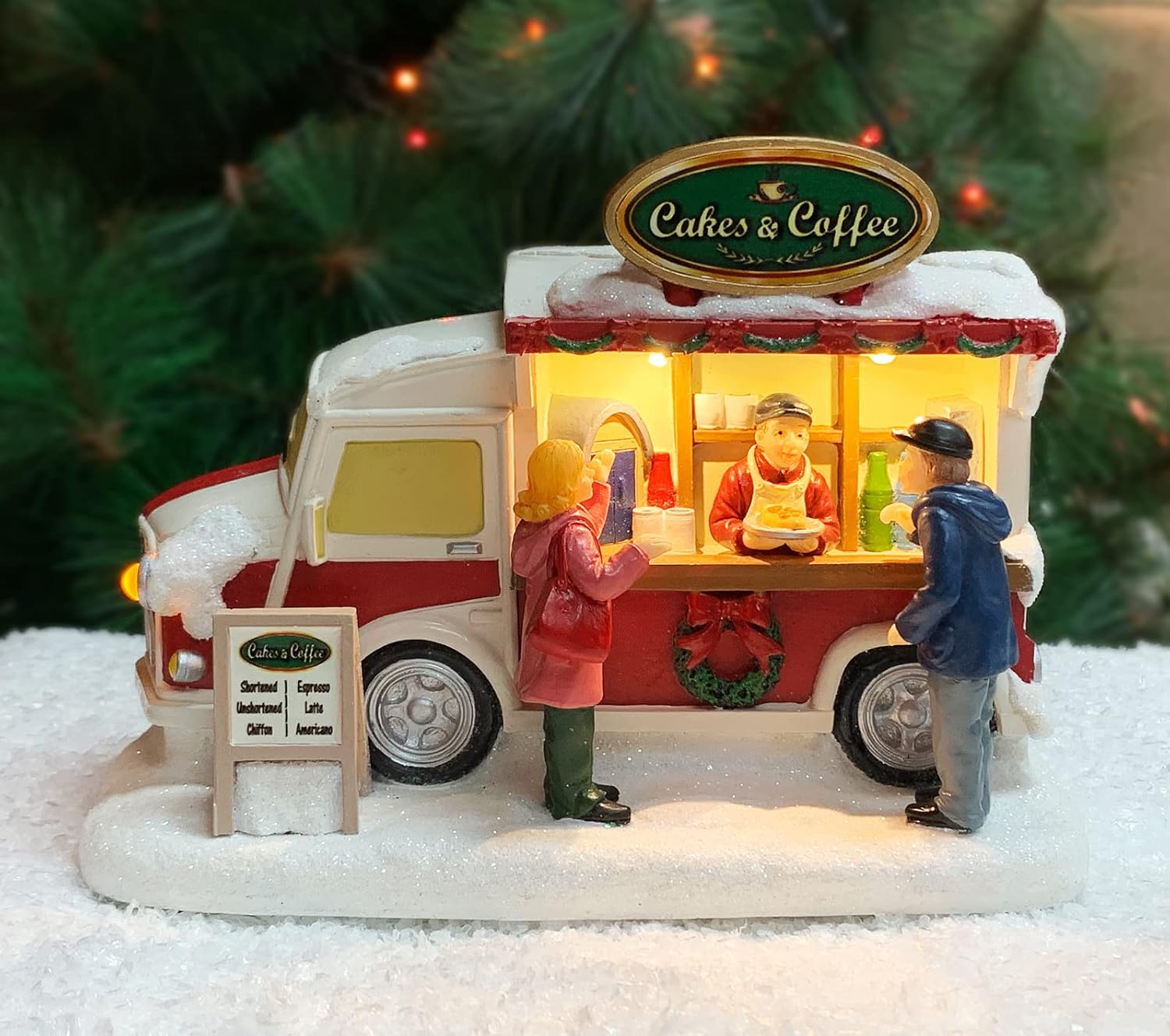Cakes and Coffee Food Truck Lighted Street Vendor
