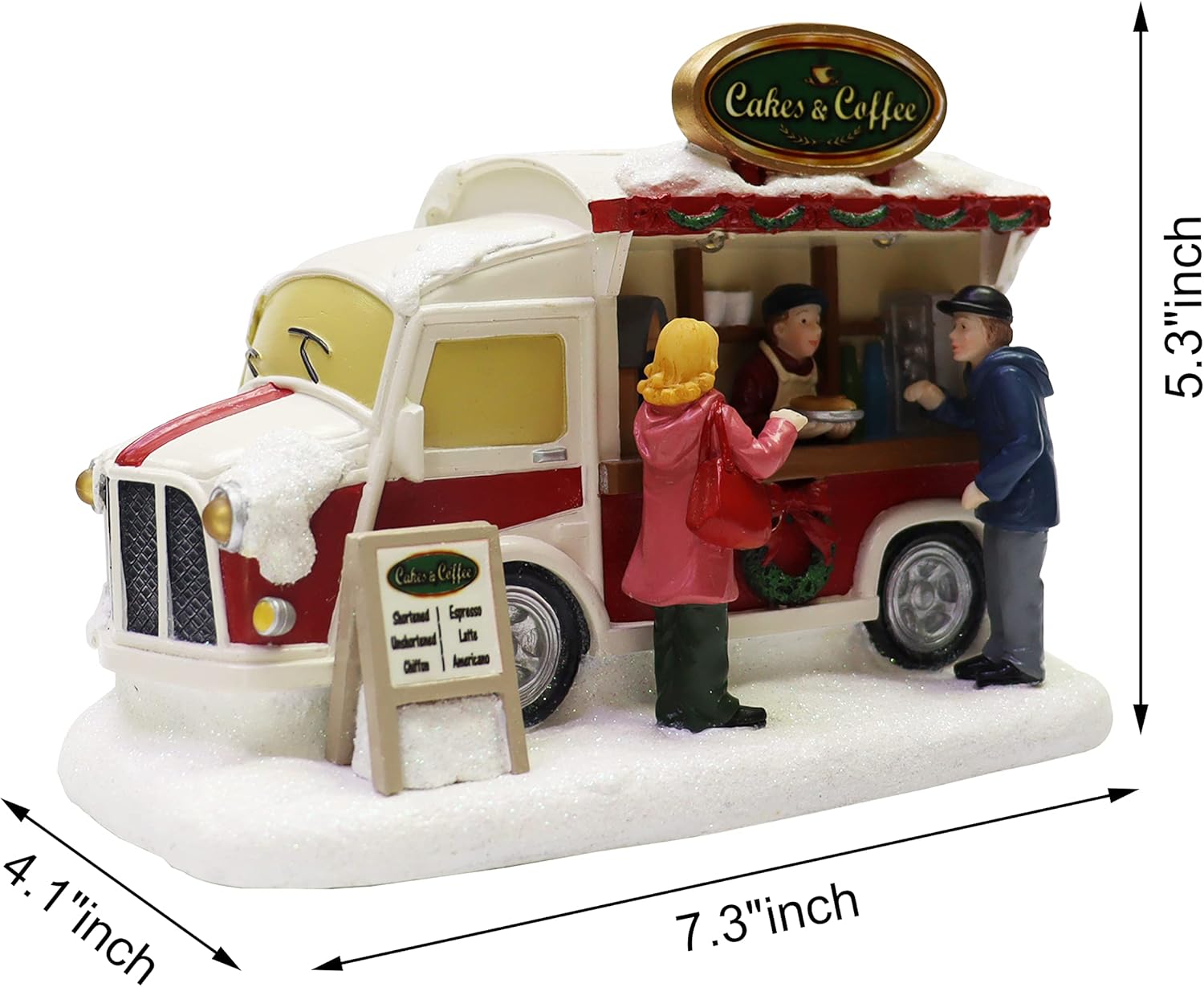 Cakes and Coffee Food Truck Lighted Street Vendor