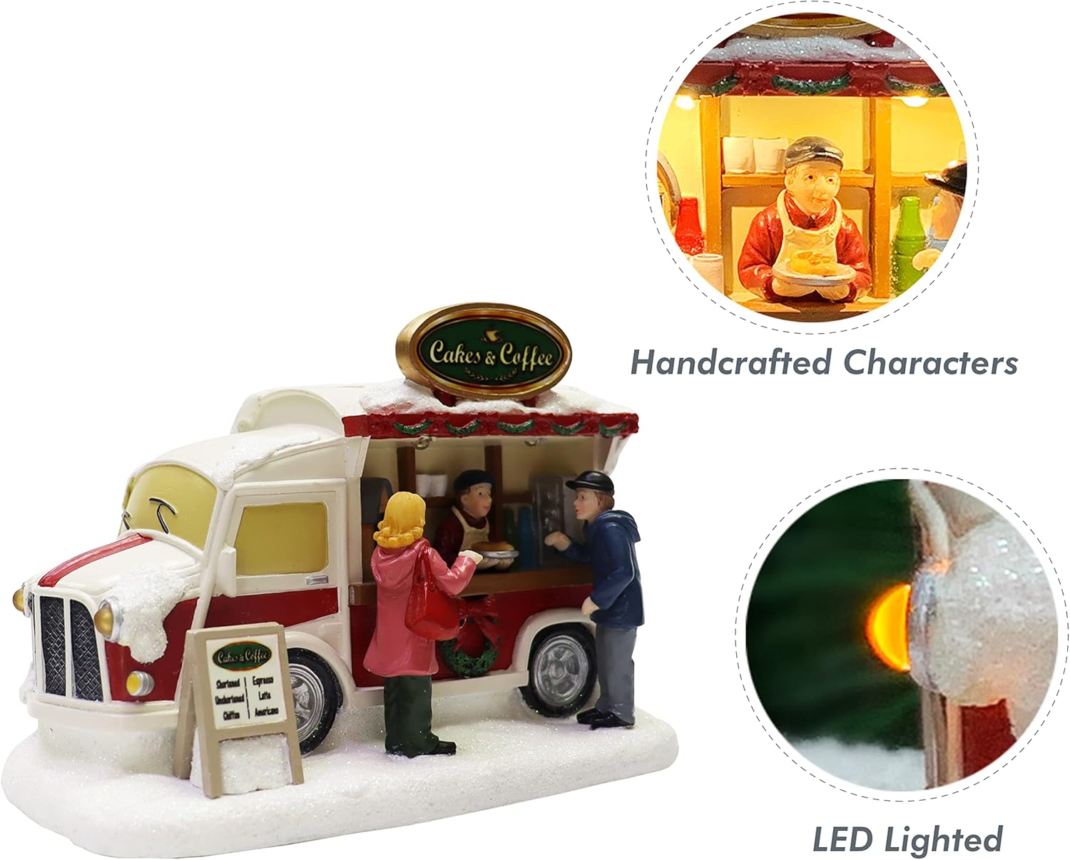 Cakes and Coffee Food Truck Lighted Street Vendor