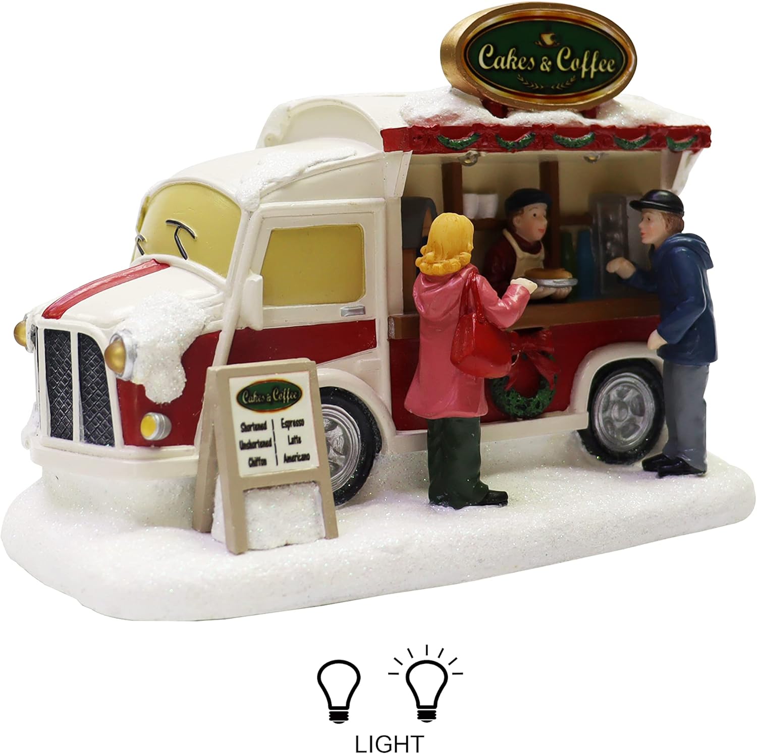 Cakes and Coffee Food Truck Lighted Street Vendor